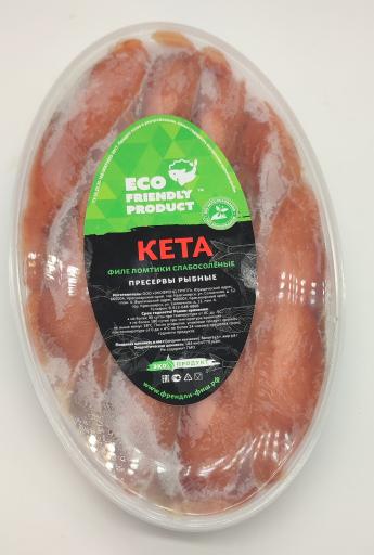 Кета филе ломтики без масла с/с 500гр Фото Кета филе ломтики без масла с/с 500гр