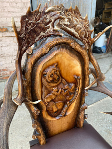 Превью Стул из рога оленя