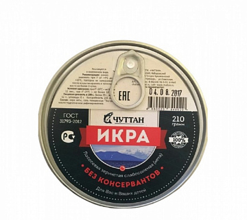 Икра кеты красная замороженная (210 грамм) Фото Икра кеты красная замороженная (210 грамм)