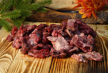 Фото Обрезь мяса кабана для собак