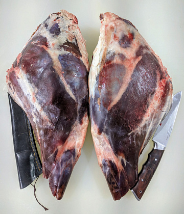 Окорок тура кавказского на кости Фото Окорок тура кавказского на кости