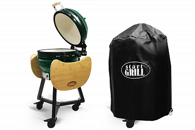 Превью Зеленый керамический гриль SG PRO, 39,8 см