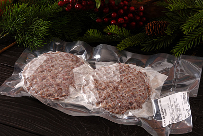 Превью Котлета для бургера из мяса страуса(упак. 4шт)