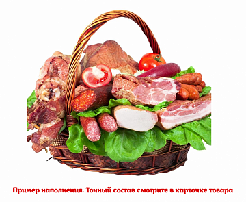 Фото Большая подарочная корзина деликатесов