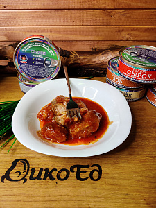 Превью Сырок обжаренный в томатном соусе