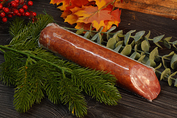 Полукопченая колбаса из бобра (охлажденная) Фото Полукопченая колбаса из бобра (охлажденная)